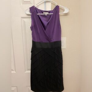 New York and Company fitted purple/black women’s size XS dress
